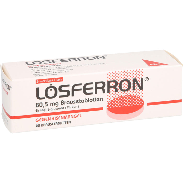 LOSFERRON Brausetabletten gegen Eisenmangel, 20 St. Tabletten