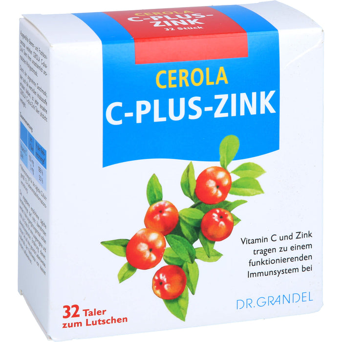 CEROLA C-Plus-Zink Taler, 32 pcs. Tablets