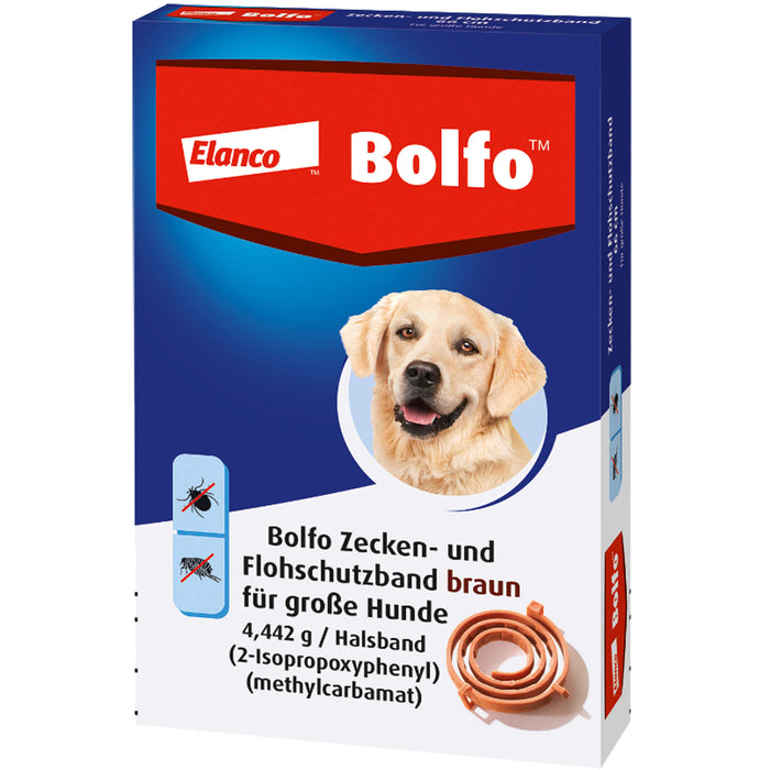 Bolfo Zecken- und Flohschutzband braun für große Hunde, 1 pcs. Pack