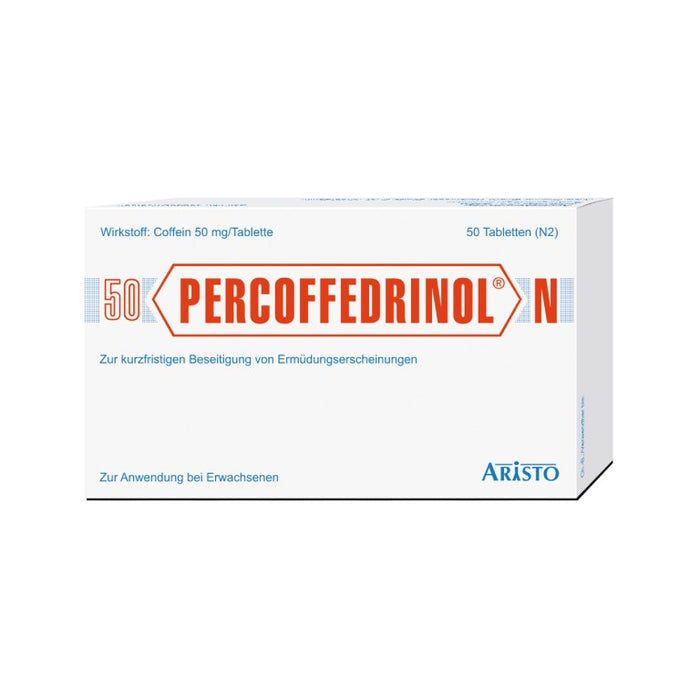 PERCOFFEDRINOL N Tabletten zur kurzfristigen Behandlung von Ermüdungserscheinungen, 50 pcs. Tablets