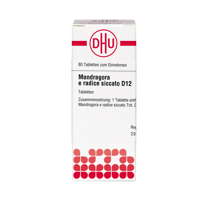 DHU Mandragora e radice siccato D12 Tabletten, 80 St. Tabletten