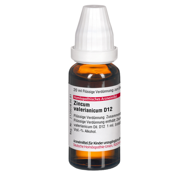 DHU Zincum valerianicum D12 Dilution, 20 ml Lösung