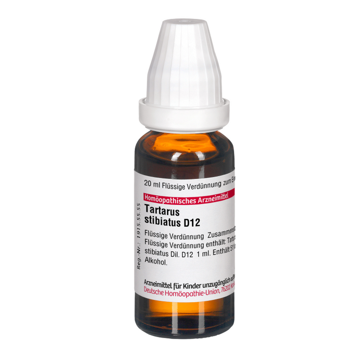 DHU Tartarus stibiatus D12 Dilution, 20 ml Lösung