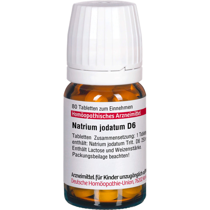 DHU Natrium jodatum D6 Tabletten, 80 St. Tabletten