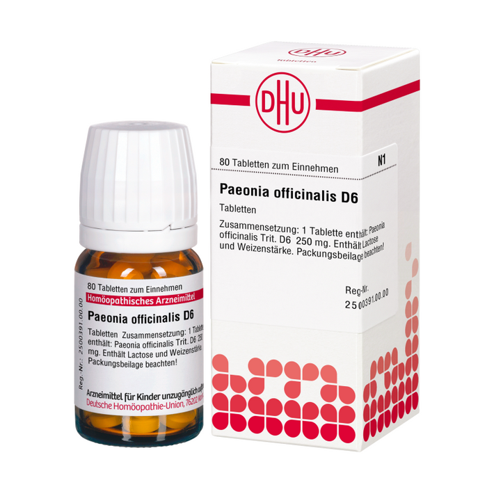 DHU Paeonia officinalis D6 Tabletten, 80 St. Tabletten