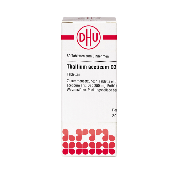 Thallium aceticum D30 DHU Tabletten, 80 St. Tabletten