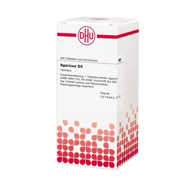 DHU Agaricus D4 Tabletten, 200 St. Tabletten