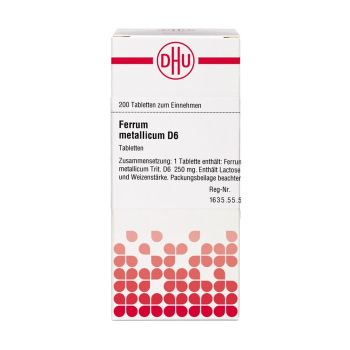 DHU Ferrum metallicum D6 Tabletten, 200 St. Tabletten