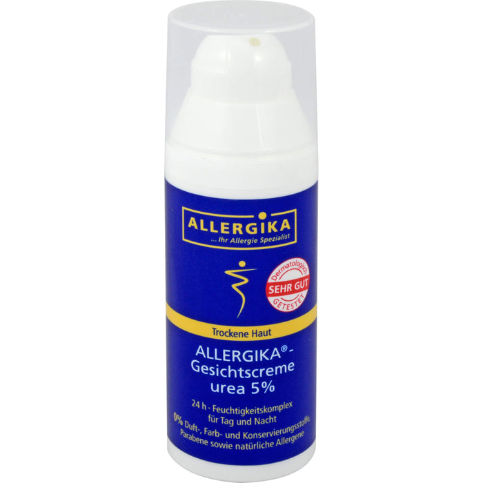 ALLERGIKA Gesichtscreme Urea 5% für trockene Haut, 50 ml Cream