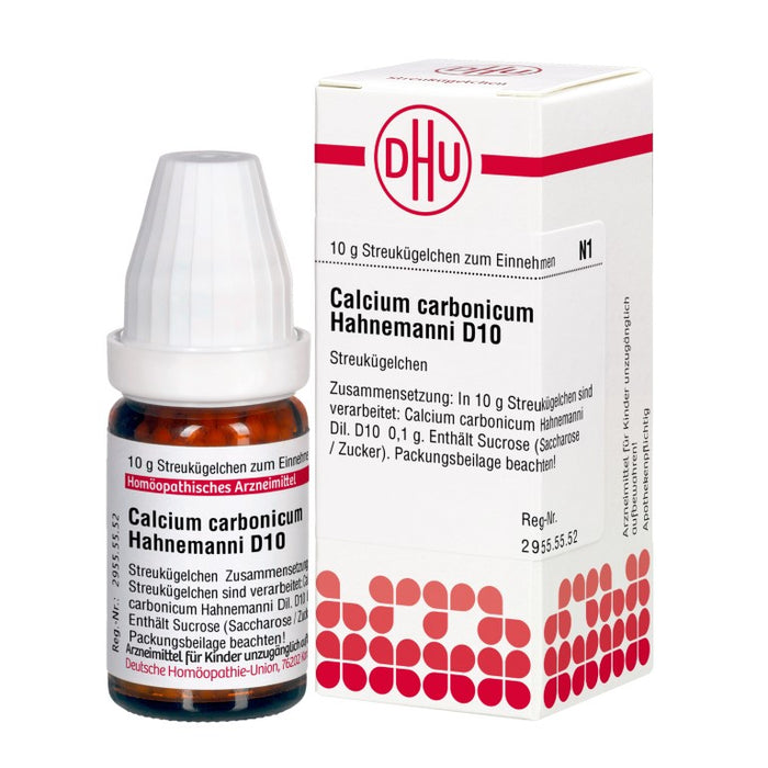 DHU Calcium carbonicum Hahnemanni D10 Streukügelchen, 10 g Globuli