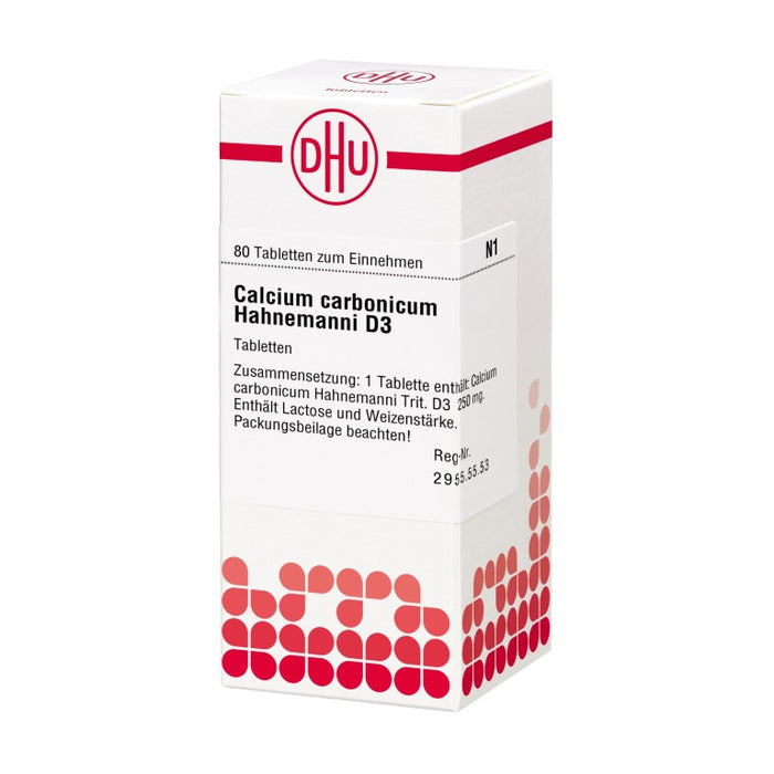 DHU Calcium carbonicum Hahnemanni D3 Tabletten, 80 St. Tabletten