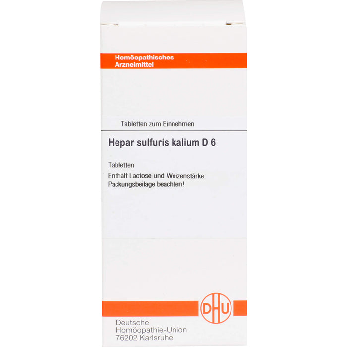 DHU Hepar sulfuris kalinum D6 Tabletten, 80 St. Tabletten