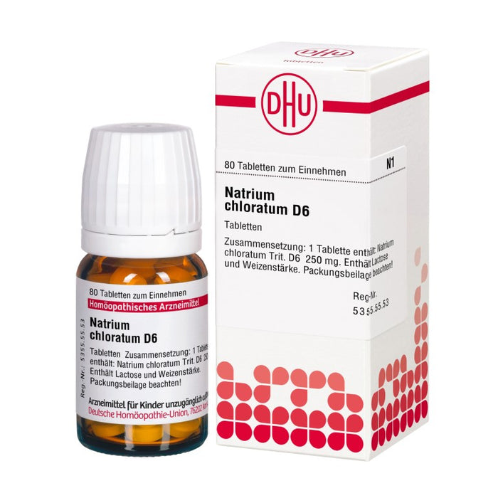 DHU Natrium chloratum D6 Tabletten, 80 St. Tabletten