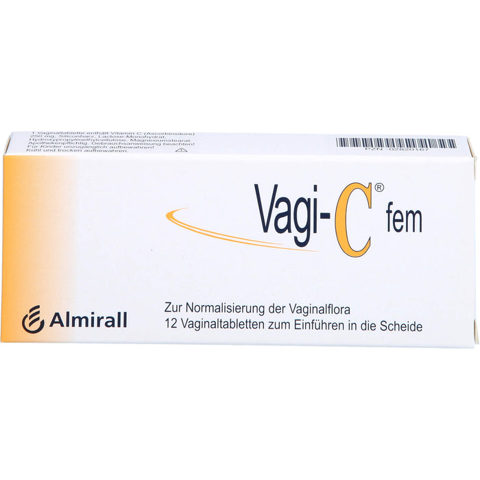 Vagi-C fem Vaginaltabletten zur Normalisierung der Scheidenflora, 12 pcs. Tablets