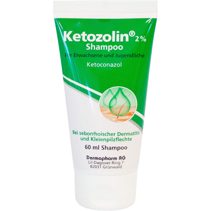 Ketozolin 2% Shampoo bei seborrhoischer Dermatitis, 60 ml Shampoing