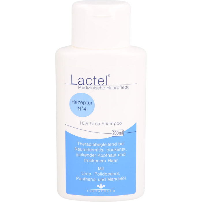 Lactel Nr.4 10% Urea Shampoo, 200 ml Shampoo