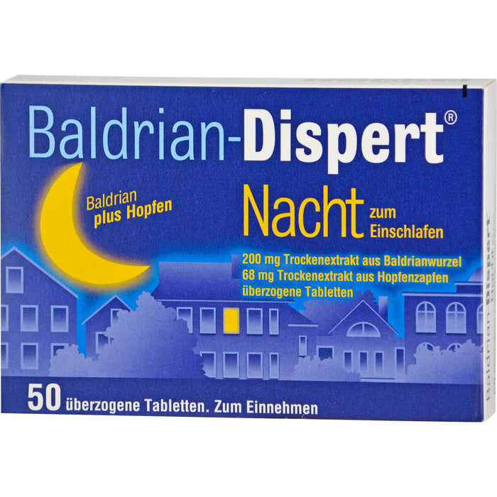 Baldrian-Dispert Nacht zum Einschlafen, 50 St. Tabletten