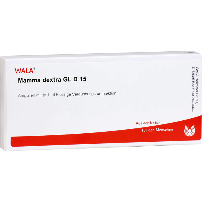 Mamma Dextra Gl D15 Wala Ampullen, 10X1 ml AMP