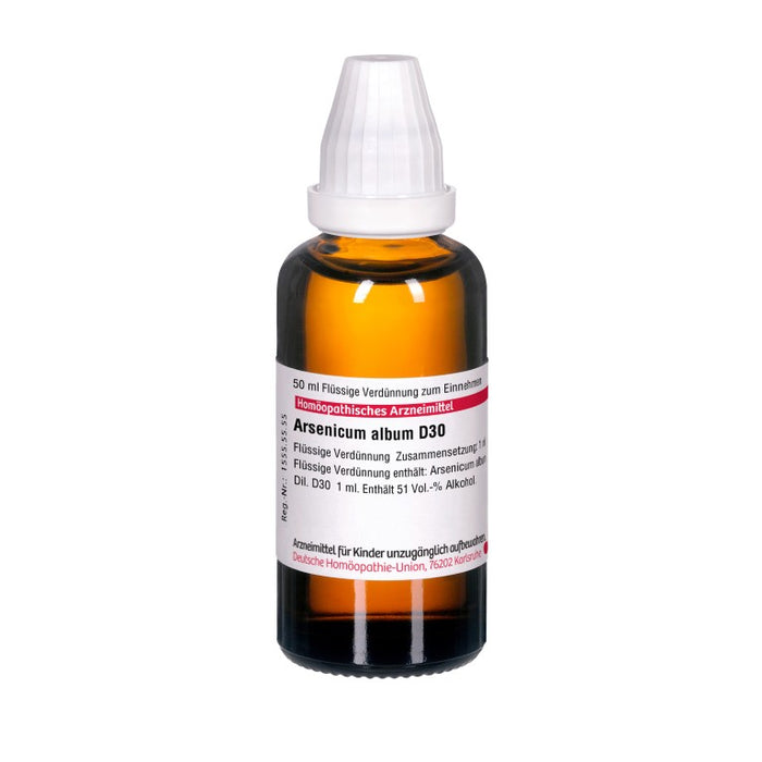 DHU Arsenicum album D30 Dilution, 50 ml Lösung