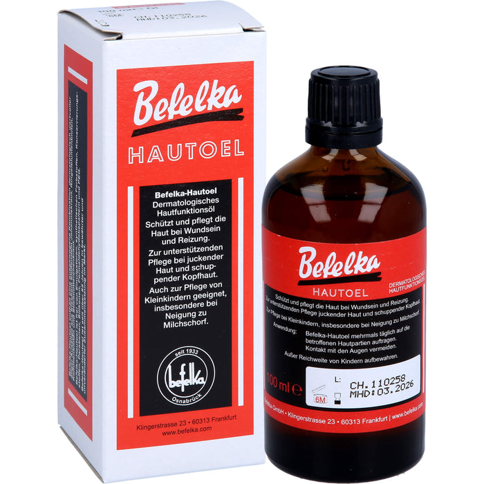 Befelka Hautöl schützt und pflegt die Haut bei Wundsein und Reizung, 100 ml Oil