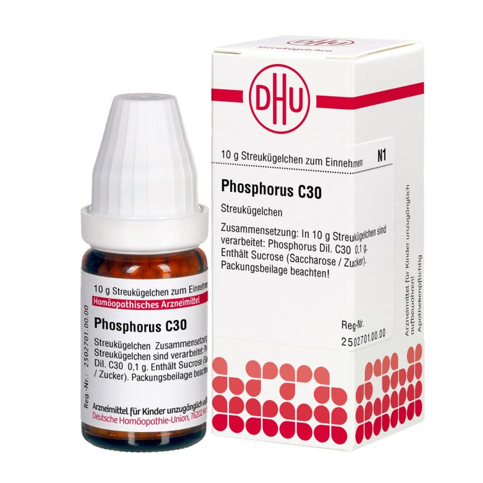 DHU Phosphorus C30 Streukügelchen, 10 g Globuli
