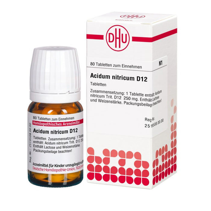 DHU Acidum nitricum D12 Tabletten, 80 St. Tabletten