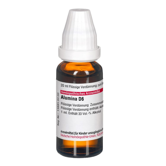 DHU Alumina D6 Dilution, 20 ml Lösung