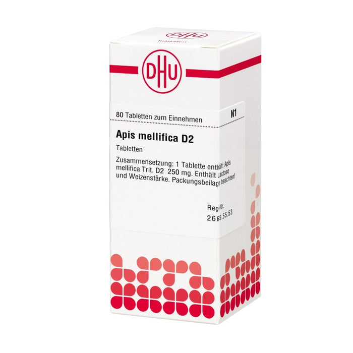 DHU Apis mellifica D2 Tabletten, 80 St. Tabletten