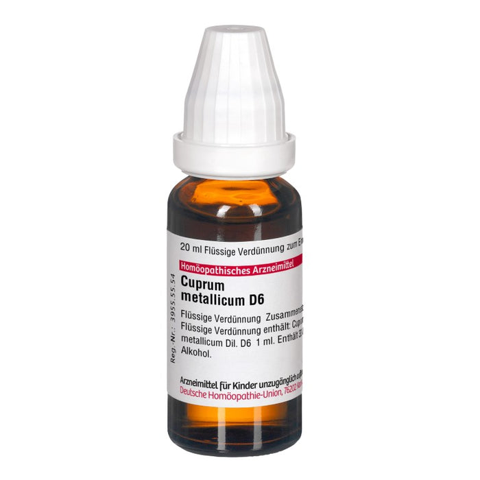 Cuprum metallicum D6 DHU Dilution, 20 ml Lösung