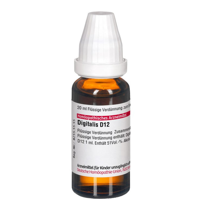 Digitalis D12 DHU Dilution, 20 ml Lösung