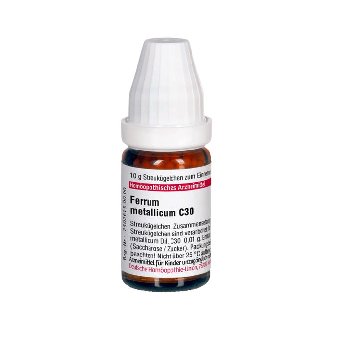 DHU Ferrum metallicum C30 Streukügelchen, 10 g Globules