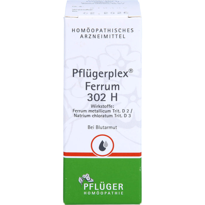 Pflügerplex Ferrum 302 H Tabletten bei Blutarmut, 100 pc Tablettes