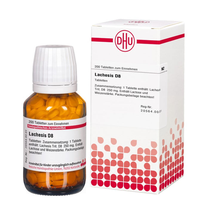 DHU Lachesis D8 Tabletten, 200 St. Tabletten