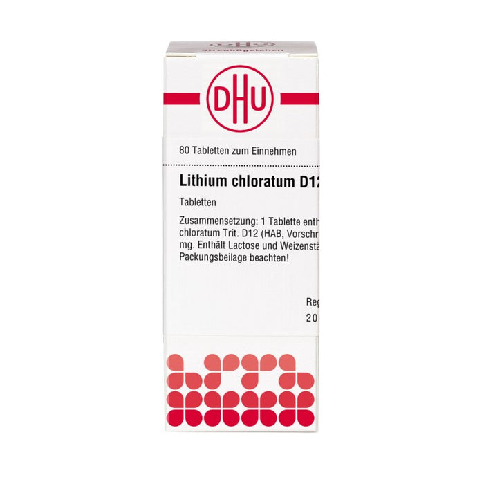 DHU Lithium chloratum D12 Tabletten, 80 pc Tablettes