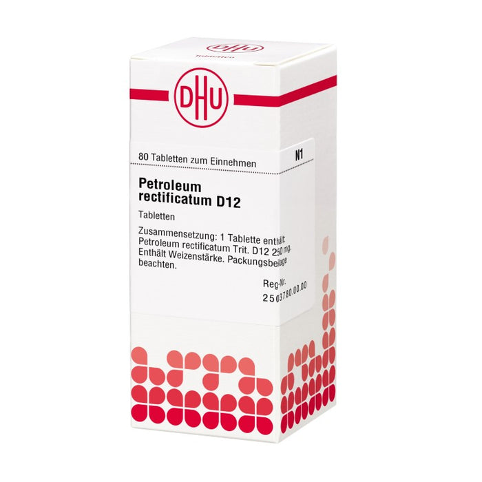 Petroleum rectificatum D12 DHU Tabletten, 80 St. Tabletten