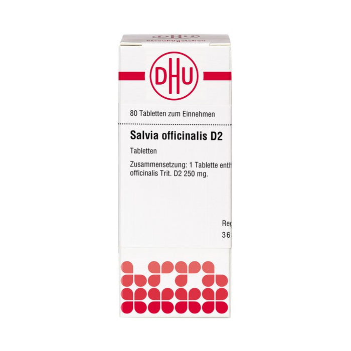 Salvia officinalis D2 DHU Tabletten, 80 St. Tabletten