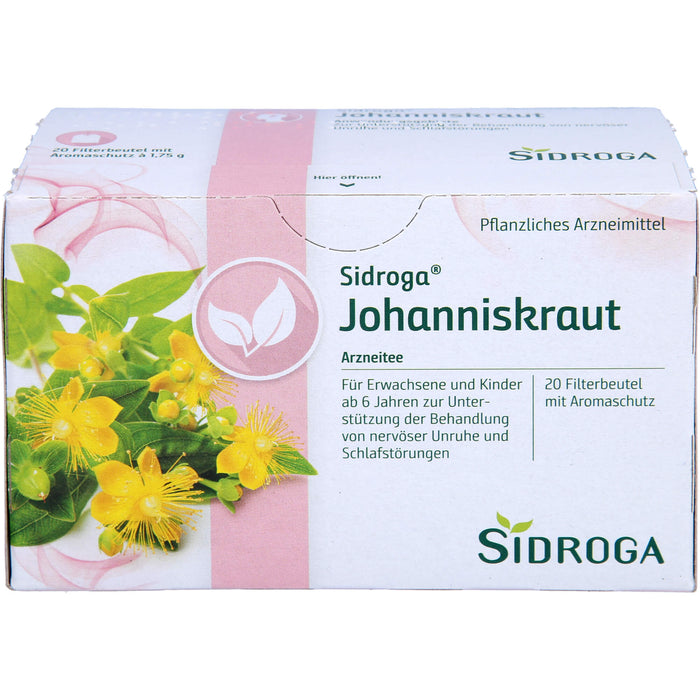 Sidroga Johanniskraut Arzneitee bei nervöser Unruhe, 20 pcs. Filter bag