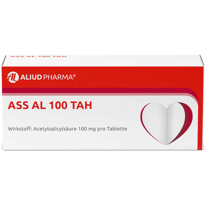 ASS AL 100 TAH Tabletten Thrombozytenaggregationshemmer, 50 pcs. Tablets