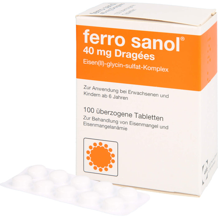 ferro sanol 40 mg Dragées, 100 St. Tabletten