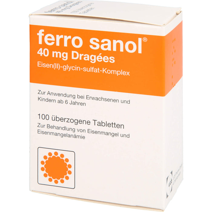 ferro sanol 40 mg Dragées, 100 pc Tablettes