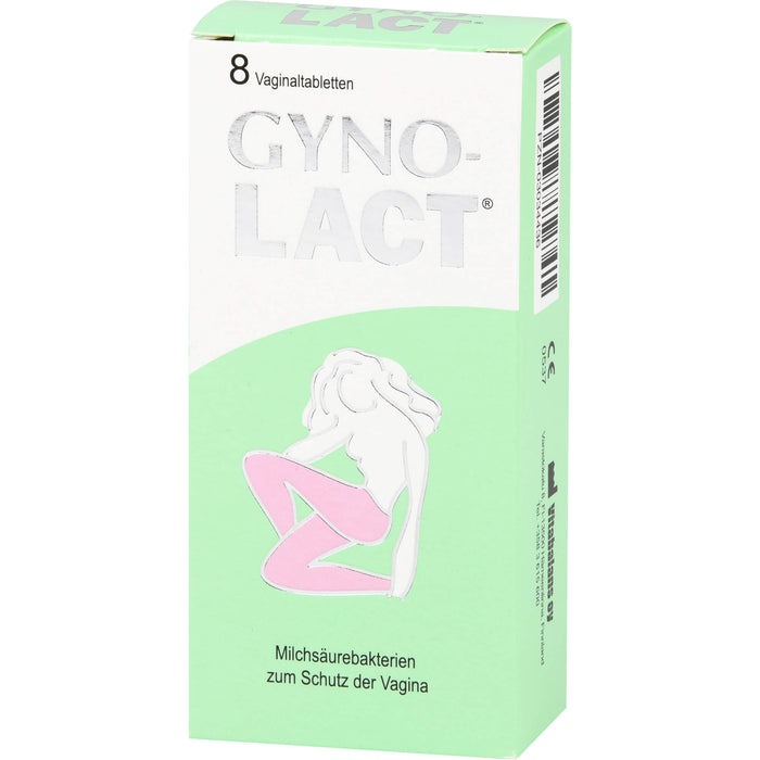 Gynolact Vaginaltabletten zur Regenerierung und Stärkung der natürlichen Milchsäurebakterienflora der Scheide, 8 pcs. Tablets