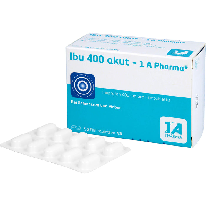 Ibu 400 akut - 1 A Pharma Filmtabletten, 50 pcs. Tablets
