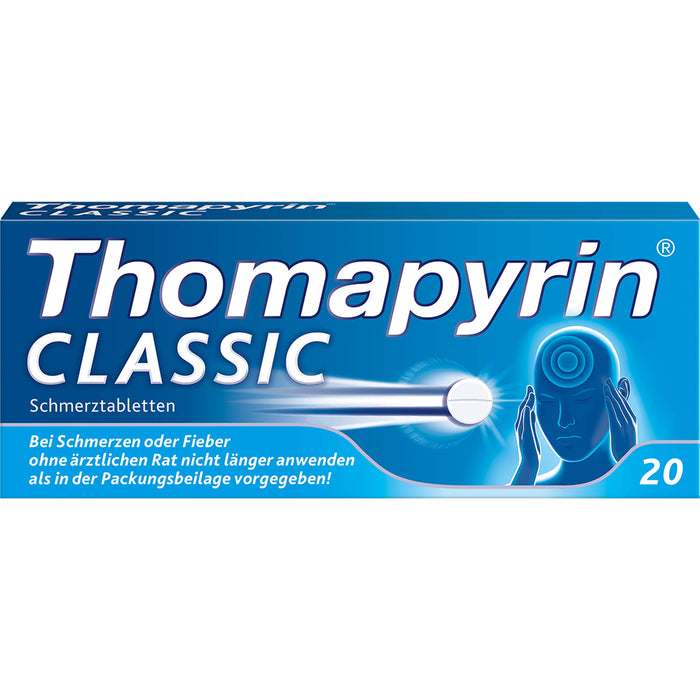 Thomapyrin classic Schmerztabletten Original von Sanofi-Aventis, 20 pc Tablettes