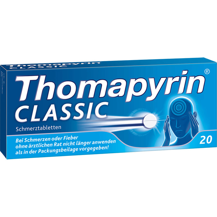 Thomapyrin classic Schmerztabletten Original von Sanofi-Aventis, 20 pcs. Tablets
