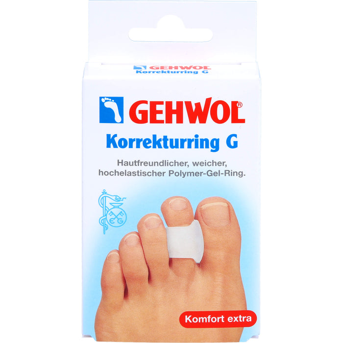 GEHWOL hautfreundlicher, weicher hochelastischer Polymer-Gel Korrekturring G, 3 pcs. Patch