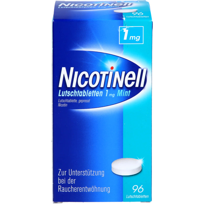 NICOTINell Lutschtabletten 1 mg Mint zur Raucherentwöhnung, 96 pc Tablettes