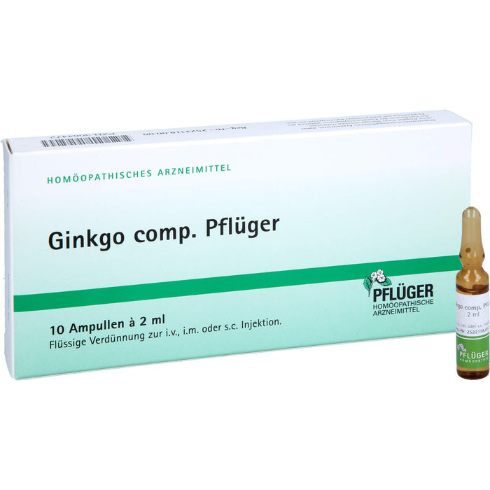 Ginkgo comp. Pflüger Amp., 10 St. Ampullen