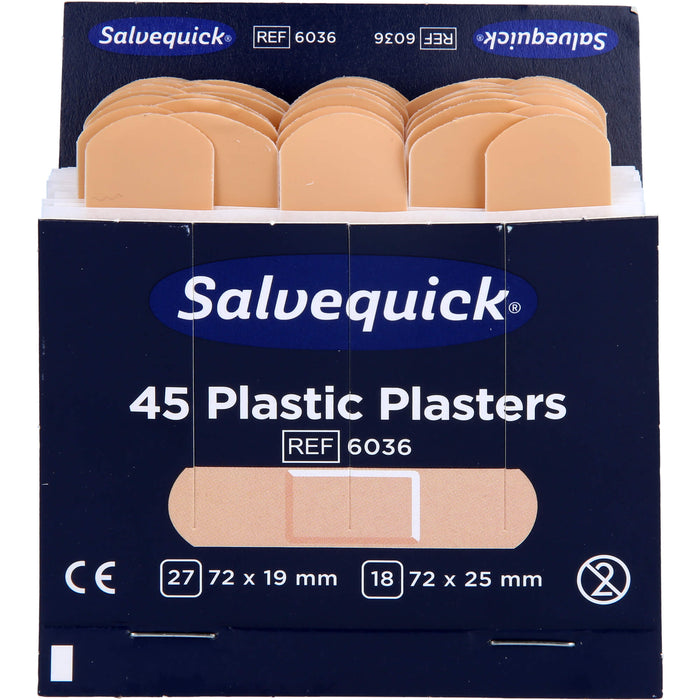 Salvequick Pflasterstrips wasserfest, 45 pc Pansement