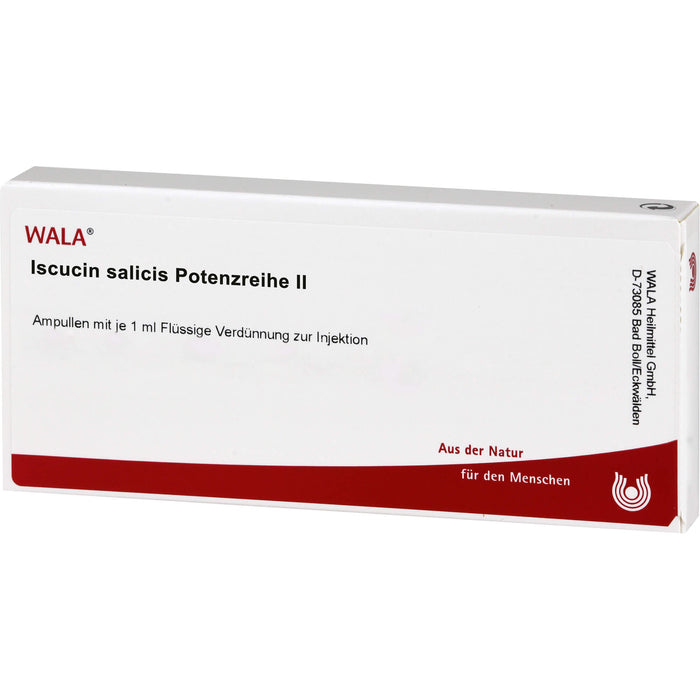 WALA Iscucin Salicis Potenzreihe II flüssige Verdünnung, 10 pc Ampoules