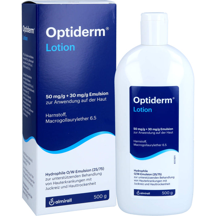 Optiderm Lotion für die Behandlung größerer juckender Hautflächen, 500 g Solution